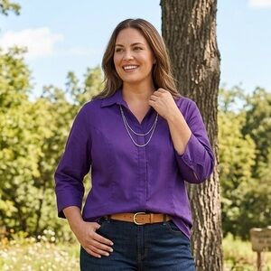 Classic Lee Purple Button Down Shirt